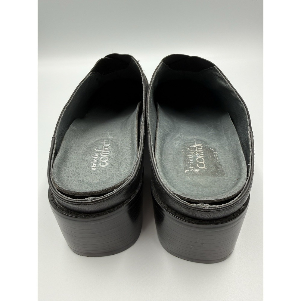 Strictly Comfort by Croft & Barrow Womens 8M Black Mule‎ Clogs Comfort Shoes - Picture 4 of 10
